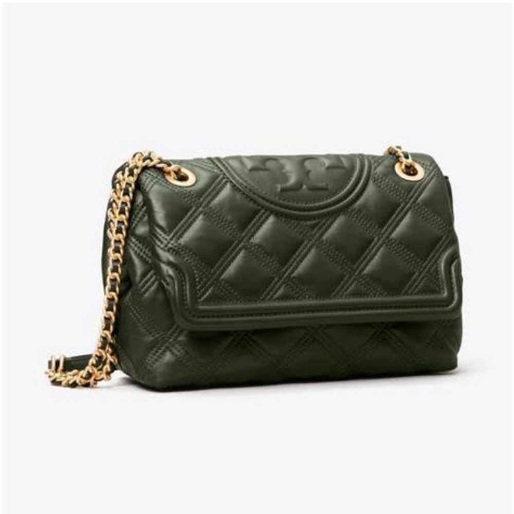 Tory Burch Fleming Convertible Shoulder Bag Sycamore Green